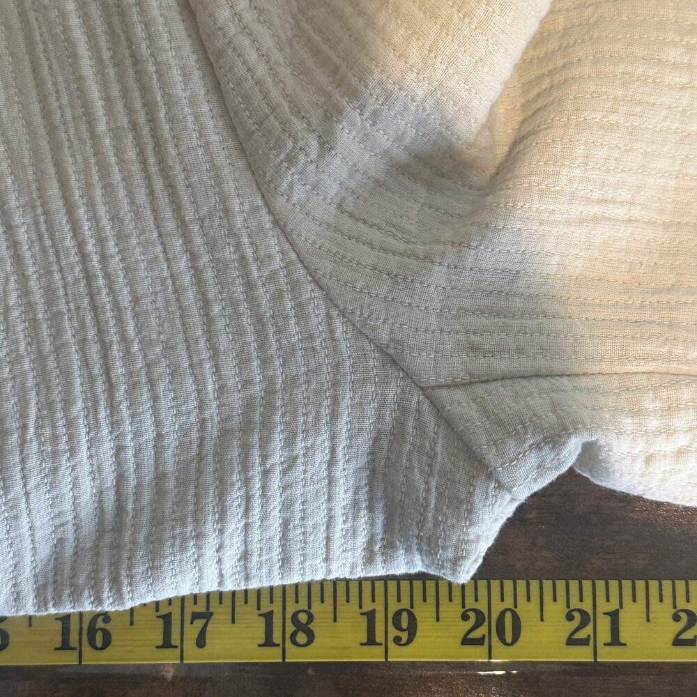 Cotton Gauze Blazer Size Small Beige Relaxed Fit Cottagecore Boho Preppy EUC - Picture 5 of 10